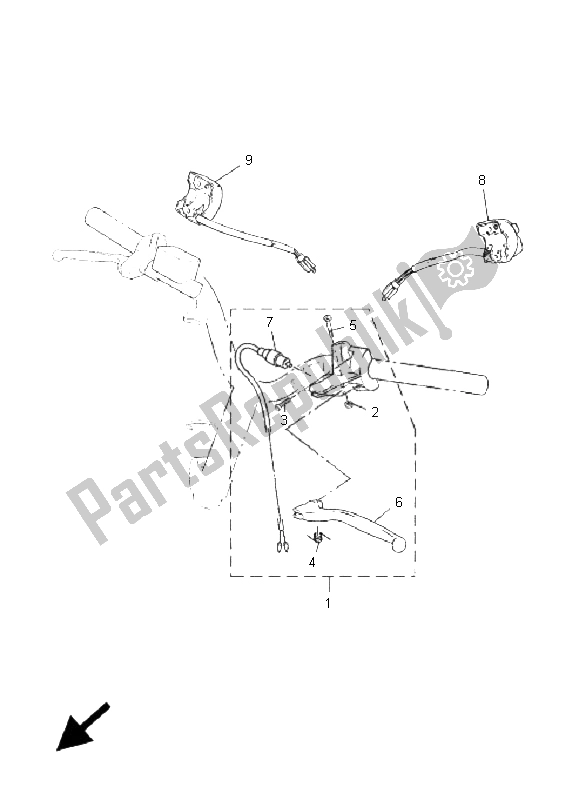 Tutte le parti per il Impugnatura Interruttore E Leva del Yamaha CS 50 RR LC JOG 2006