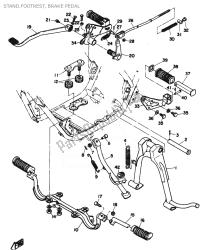 STAND.FOOTREST, BRAKE PEDAL