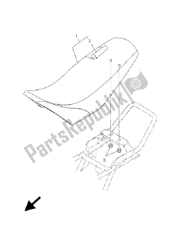 Todas as partes de Assento do Yamaha TT R 90 N 2001