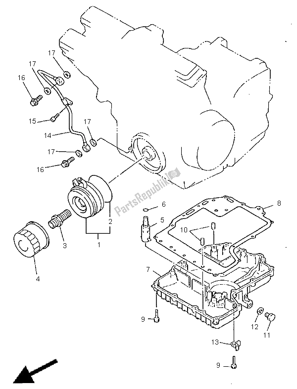 Tutte le parti per il Radiatore Dell'olio del Yamaha FZS 600 1998