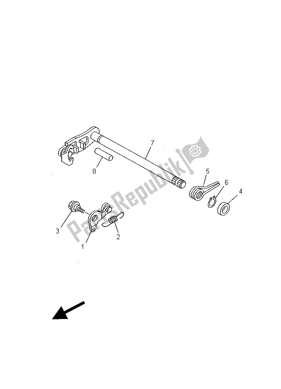 Tutte le parti per il Albero Del Cambio del Yamaha YBR 125E 2002