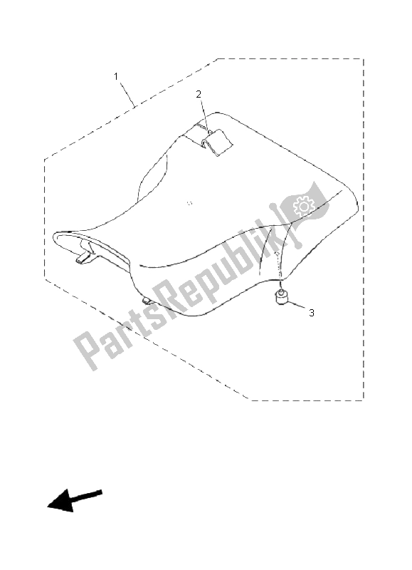 Tutte le parti per il Posto A Sedere del Yamaha YFM 660 FA Grizzly 2005