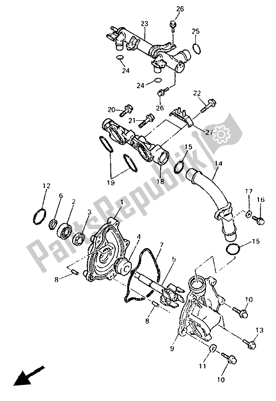 Todas las partes para Bomba De Agua de Yamaha YZF 750 SP 1994