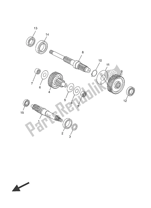 Todas las partes para Transmisión de Yamaha YP 125R 2016