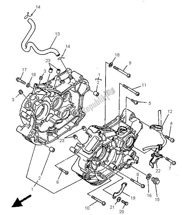 Todas las partes para Caja Del Cigüeñal de Yamaha XV 125 1997