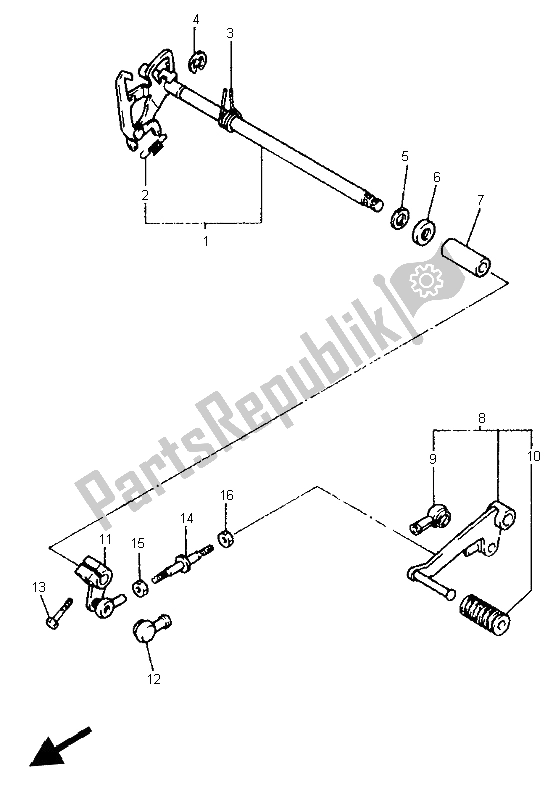 Toutes les pièces pour le Shifter du Yamaha XJ 600N 1999