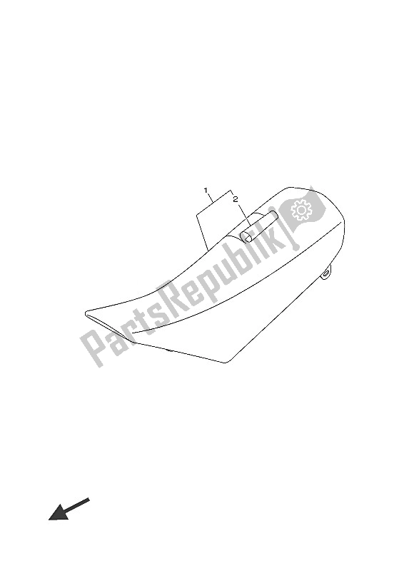 All parts for the Seat of the Yamaha TT R 110E 2016