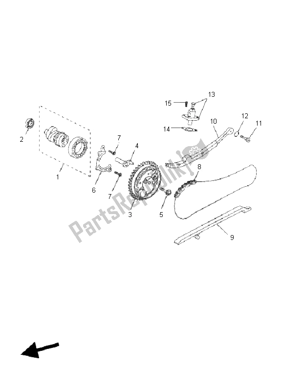 All parts for the Camshaft & Chain of the Yamaha YP 125 RA X MAX 2011