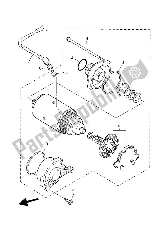 Tutte le parti per il Motore Di Avviamento del Yamaha XJR 1300 2006