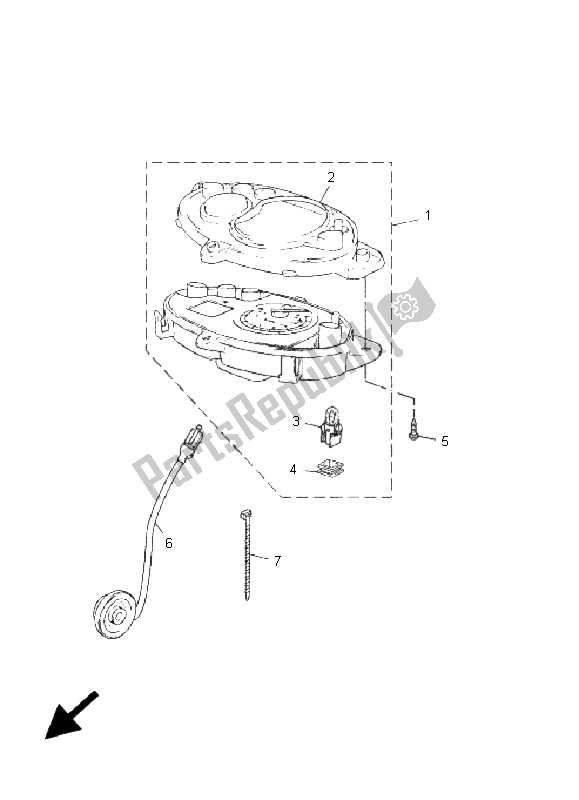 All parts for the Meter of the Yamaha CS 50 LC Jogr 2005