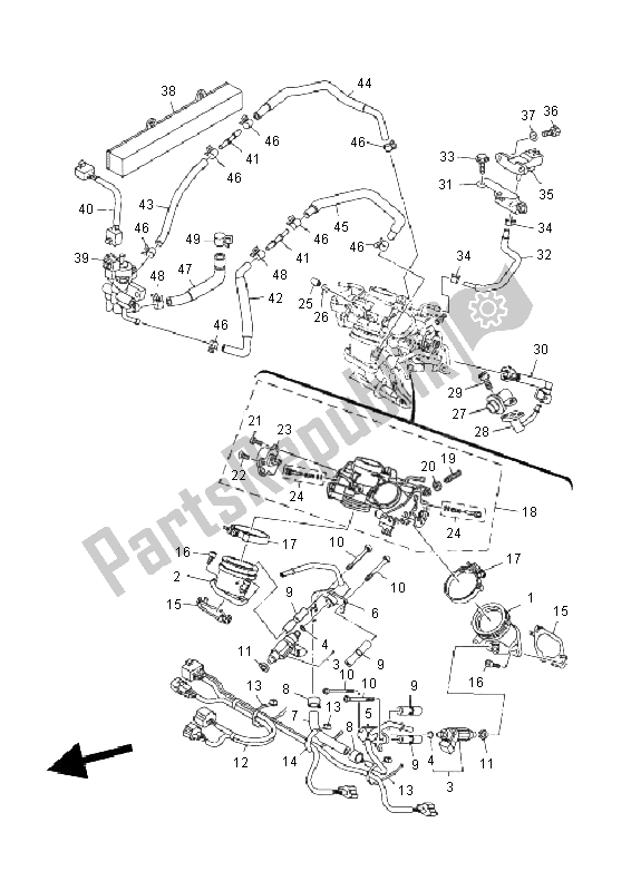 Todas las partes para Consumo de Yamaha XV 1900A 2011