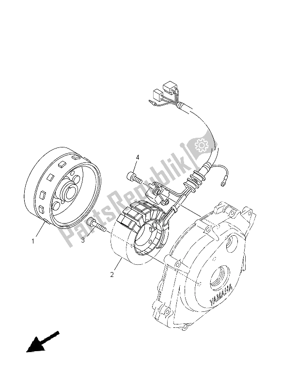 Todas las partes para Generador de Yamaha YBR 125 ED 2014