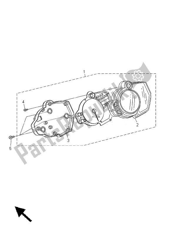 All parts for the Meter of the Yamaha YZF R1 1000 2010