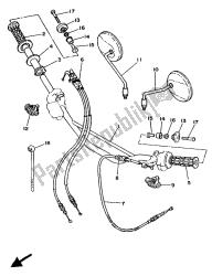 stuurhendel en kabel