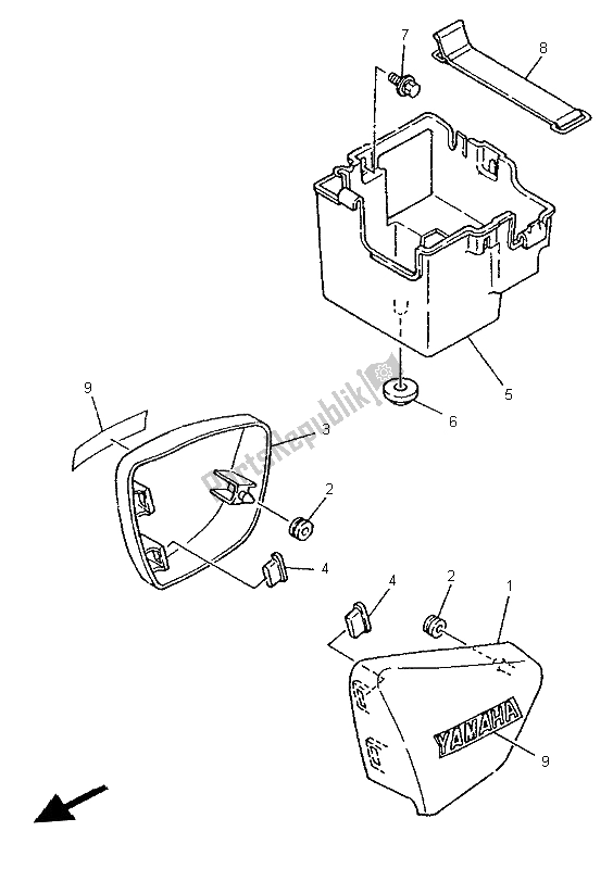 Wszystkie części do Boczna Ok? Adka Yamaha XV 250S 1999
