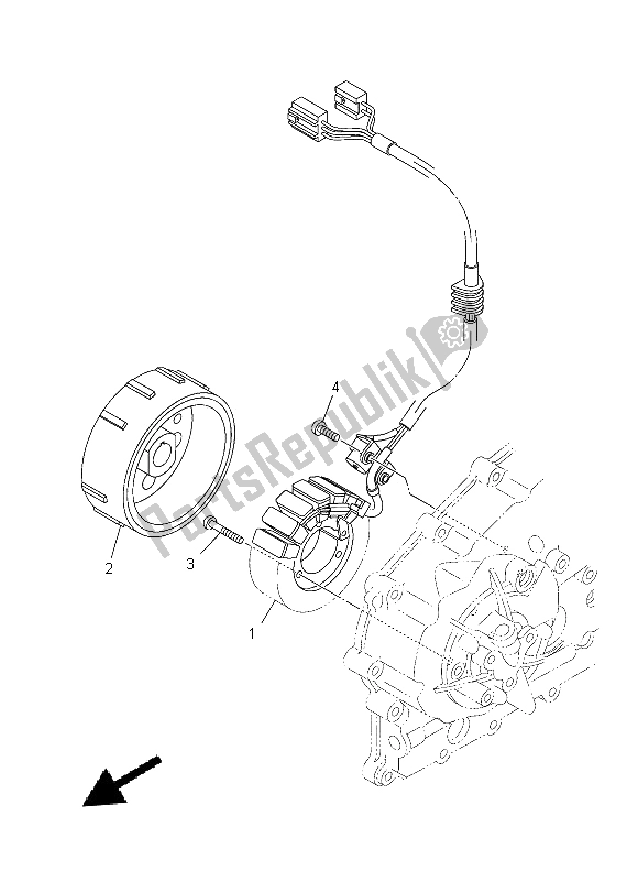 Wszystkie części do Generator Yamaha XP 500 2014