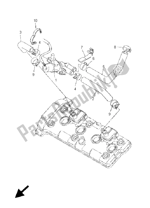 Todas las partes para Sistema De Inducción De Aire de Yamaha FZ1 S Fazer 1000 2008