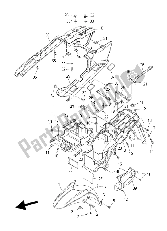 Todas las partes para Defensa de Yamaha FJR 1300 AS 2007