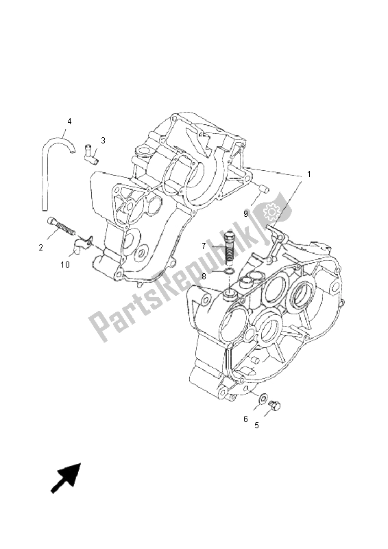 Alle onderdelen voor de Carter van de Yamaha DT 50R SM 2011