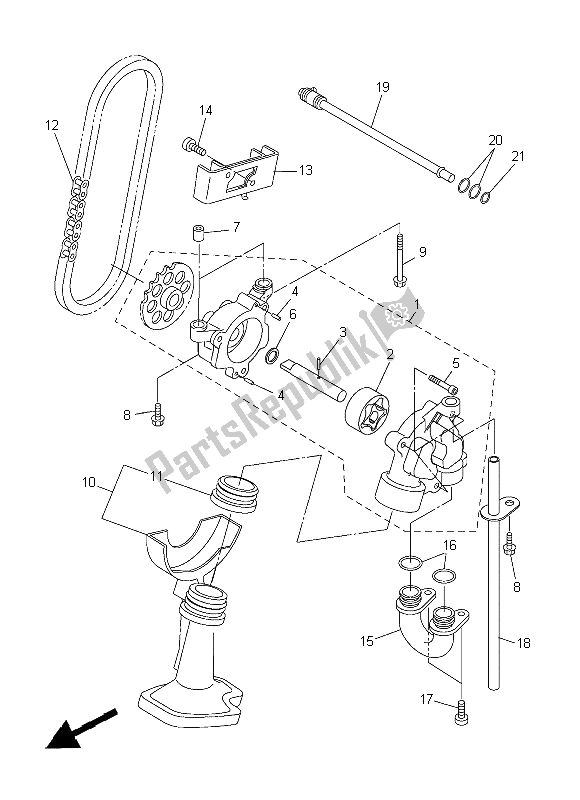 Tutte le parti per il Pompa Dell'olio del Yamaha YZF R6 600 2014