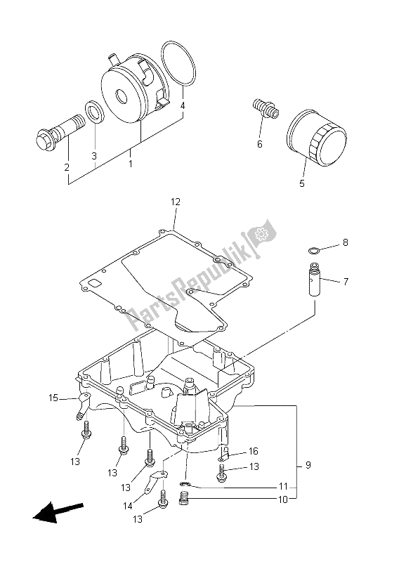 Todas las partes para Limpiador De Aceite de Yamaha YZF R6 600 2006