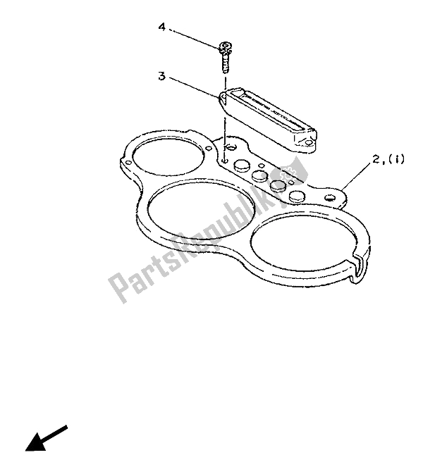 All parts for the Alternate (meter) of the Yamaha TZR 250 1989