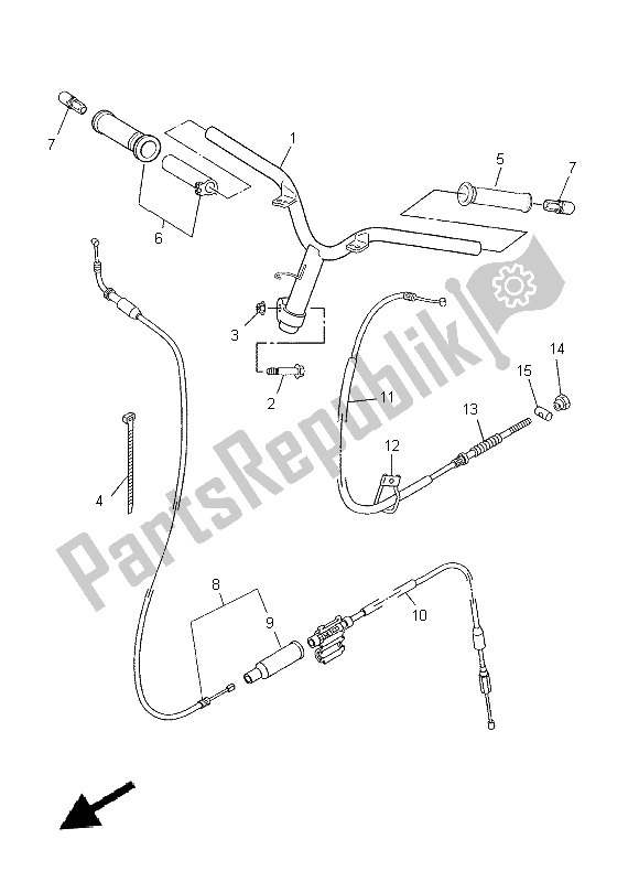 Tutte le parti per il Maniglia E Cavo Dello Sterzo del Yamaha CS 50Z 2015