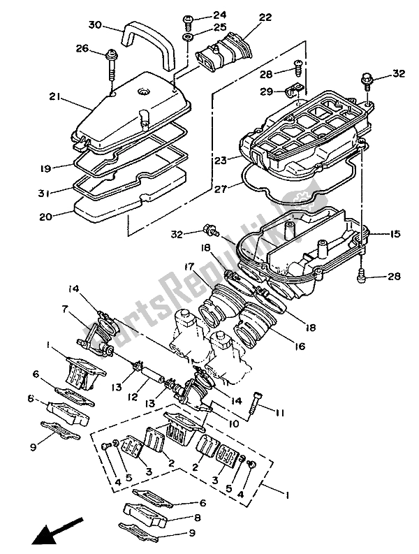 Todas las partes para Consumo de Yamaha TDR 250 1988