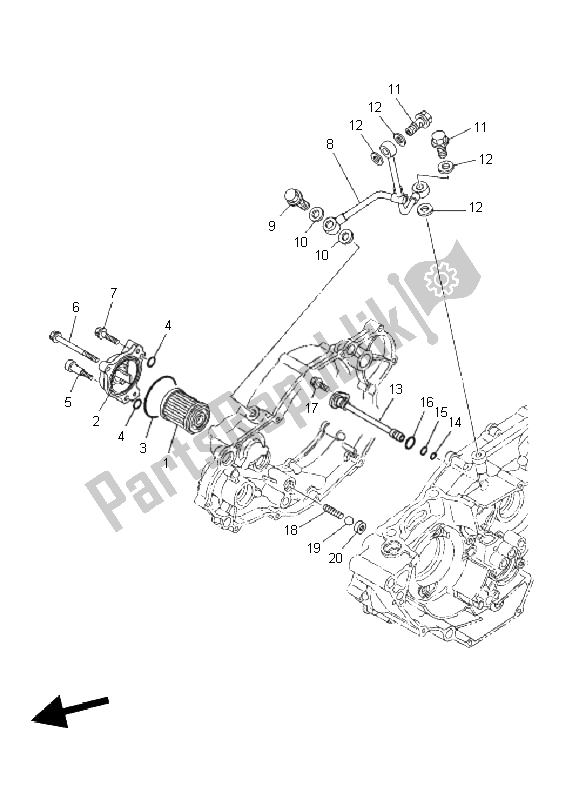 Todas las partes para Limpiador De Aceite de Yamaha WR 250F 2011