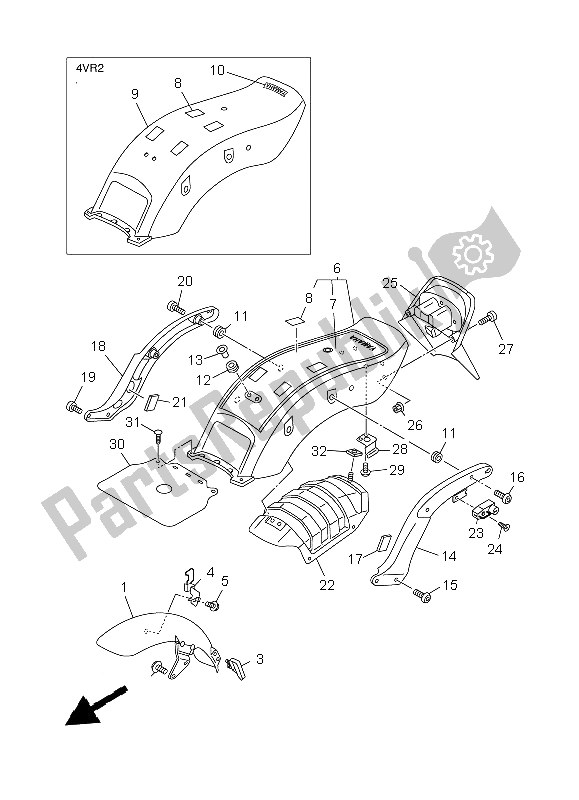 Todas las partes para Defensa de Yamaha XVS 650 Dragstar 1997