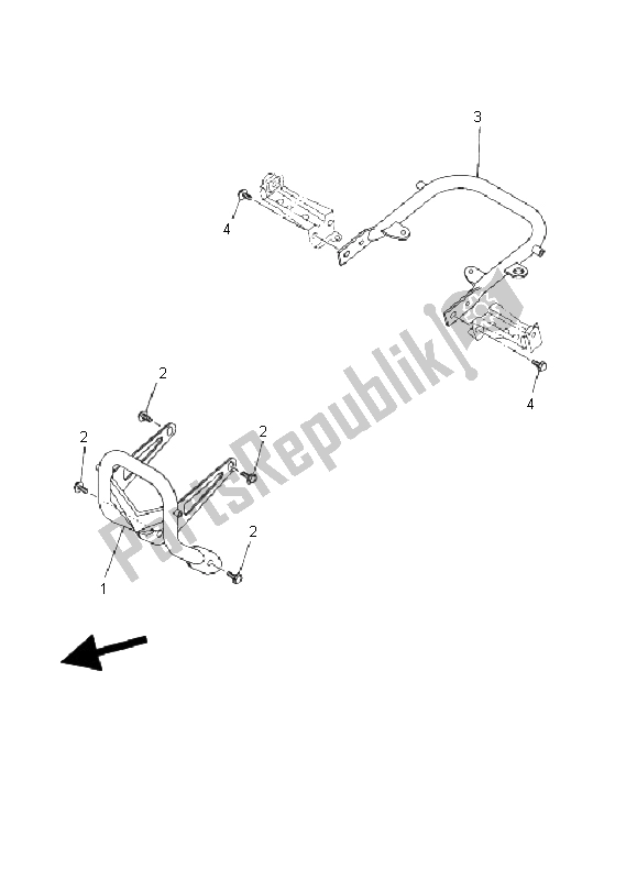 All parts for the Guard of the Yamaha YFZ 450S 2004