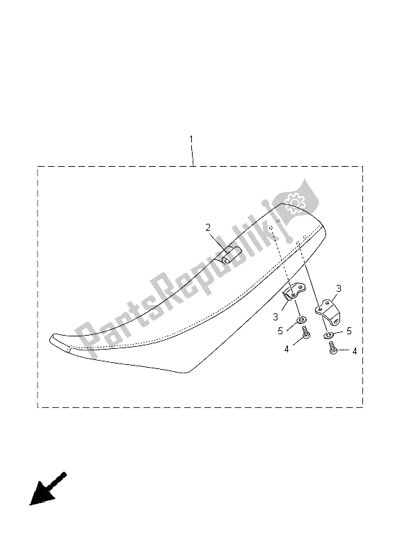 Todas las partes para Asiento de Yamaha YZ 250 2005