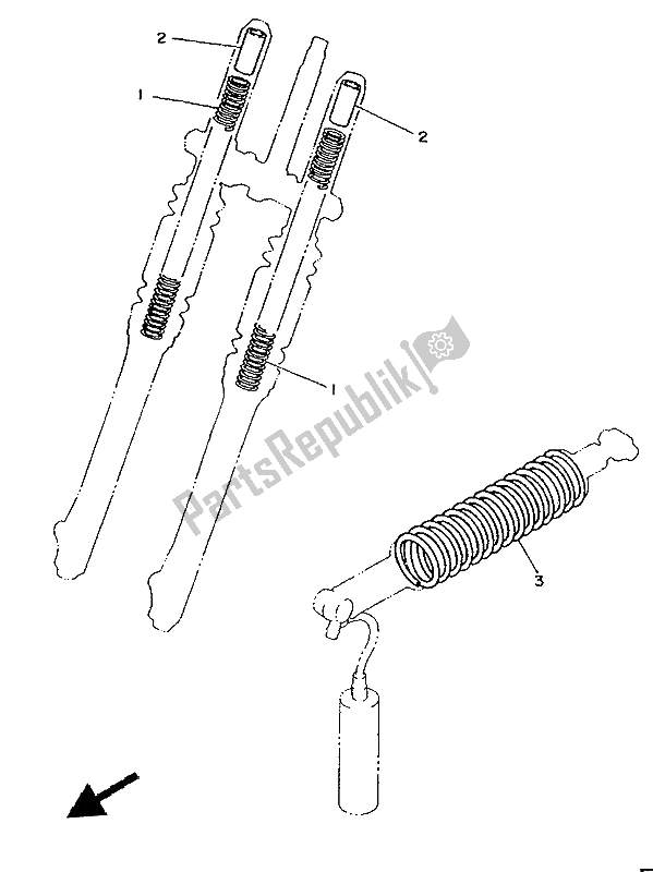 Todas las partes para Alternativo (chasis) de Yamaha YZ 80 1986