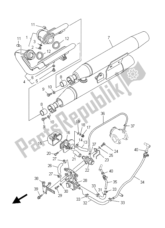 Todas las partes para Cansada de Yamaha XV 1600A Wildstar 1999