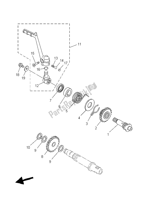 Tutte le parti per il Antipasto del Yamaha YZ 85 SW LW 2006