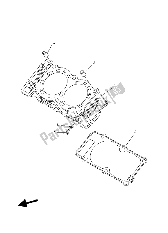 Todas las partes para Cilindro de Yamaha TDM 900A 2006