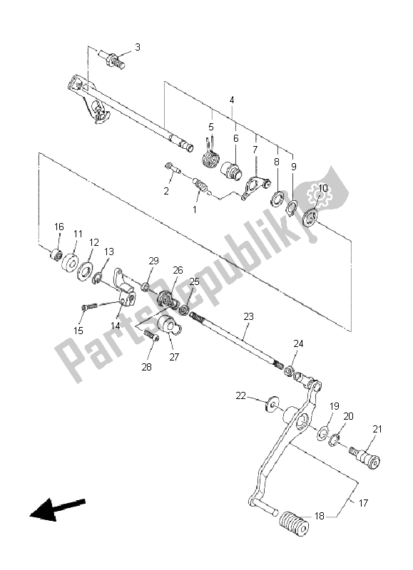 Tutte le parti per il Albero Del Cambio del Yamaha XJ6 FA 600 2011