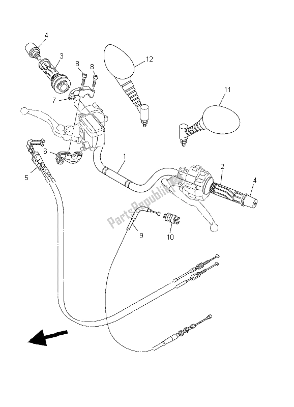 Wszystkie części do Uchwyt Kierownicy I Kabel Yamaha TDM 900 2002