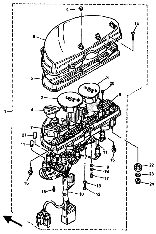 Tutte le parti per il Metro del Yamaha GTS 1000A 1994