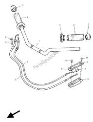 stuurhendel en kabel