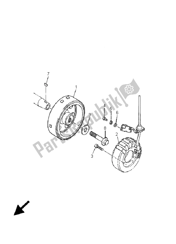 Todas las partes para Generador de Yamaha FZS 600S Fazer 2001