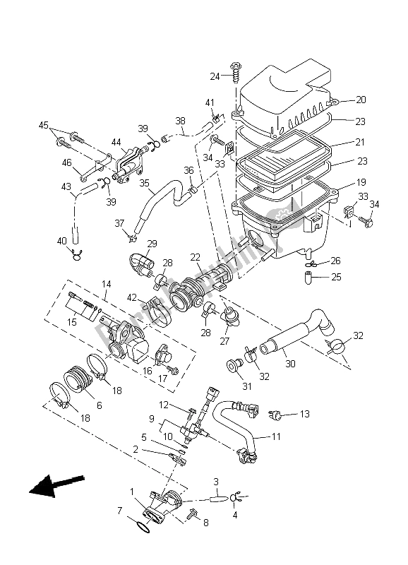 Tutte le parti per il Presa del Yamaha YZF R 125 2009