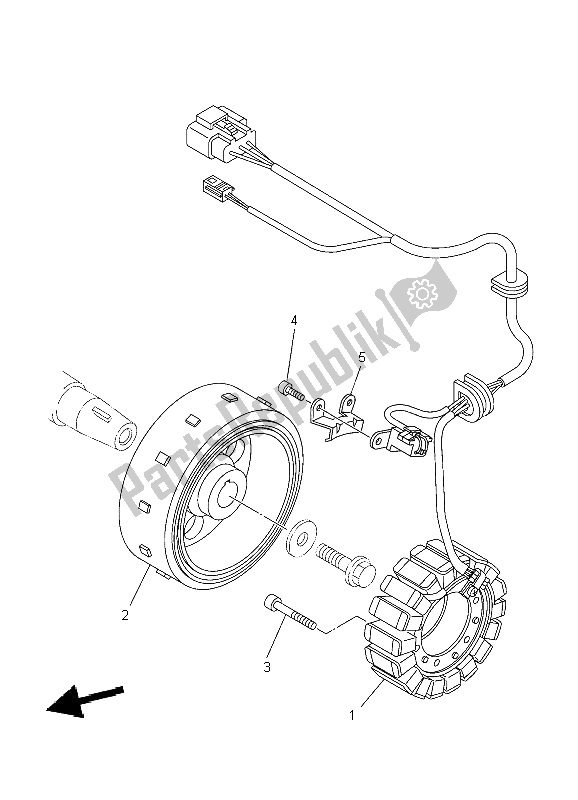 Todas as partes de Gerador do Yamaha TDM 900 2004