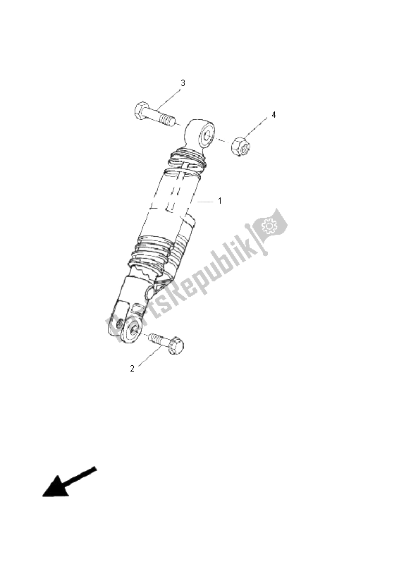 Toutes les pièces pour le Suspension Arrière du Yamaha CW 50L 2011