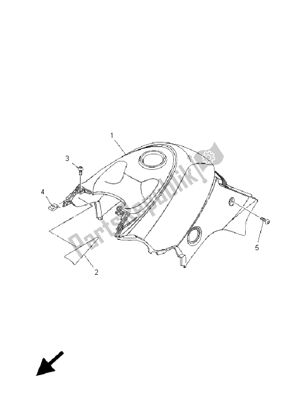Todas las partes para Cubierta Lateral de Yamaha YFM 350F Grizzly 4X4 2009