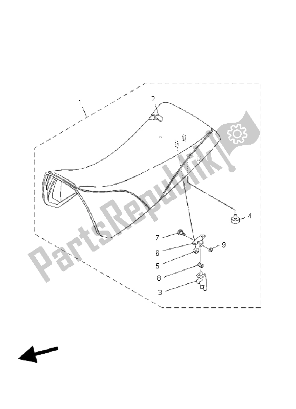 Wszystkie części do Siedzenie Yamaha YFS 200 Blaster 2006