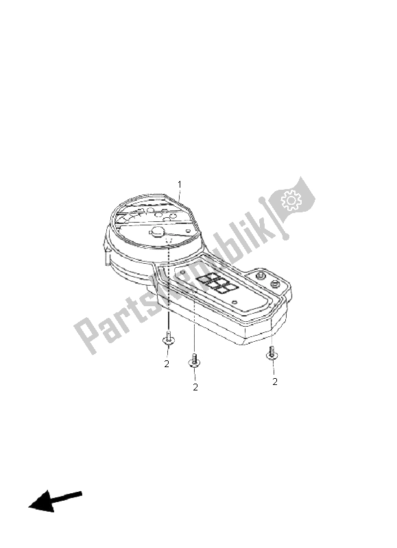 All parts for the Meter of the Yamaha FZ6 SHG Fazer 600 2008