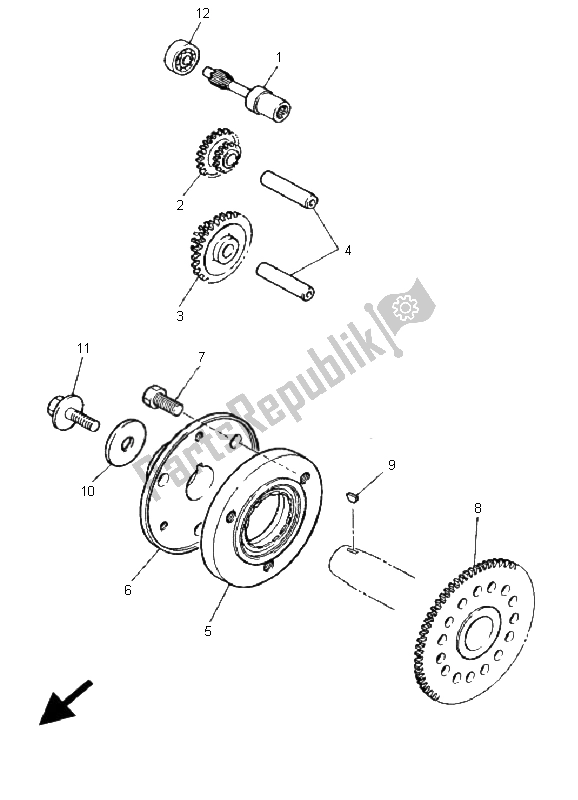 Todas as partes de Embreagem De Partida do Yamaha YZF 600R Thundercat 2001