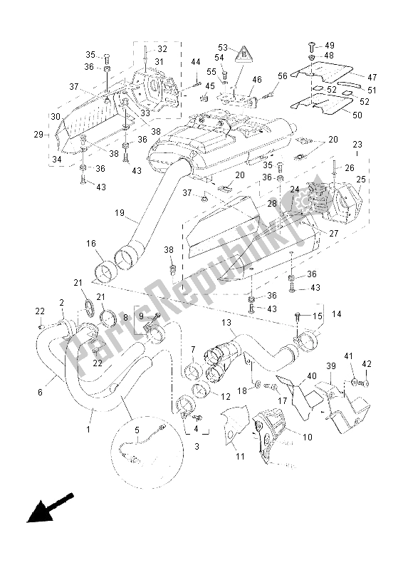 Wszystkie części do Wydechowy Yamaha XT 660 ZA Tenere 2012