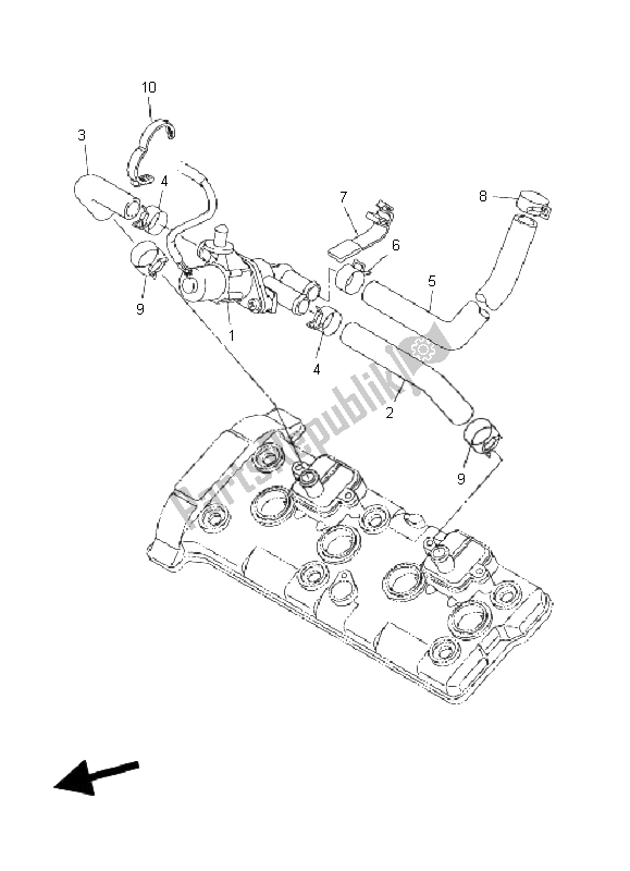 Wszystkie części do System Zasysania Powietrza Yamaha FZ1 SA Fazer 1000 2008